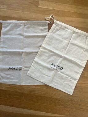 Aesop Cotton drawstring bags - Set of 2